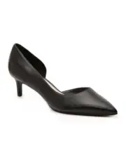 NEW NINE WEST BLACK LEATHER POINTY COMFORT PUMPS SIZE 8.5 M $90