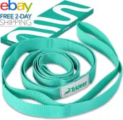 Trideer Stretching Strap, 10 Loop Non-Elastic Yoga Strap for Exercise, & Therapy
