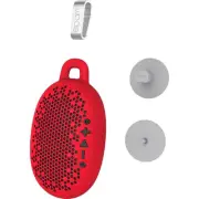 Boom Urchin Portable Bluetooth Waterproof Speaker with Silicone Skin Cover - Red