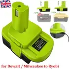 Battery Adapter for Dewalt for Milwaukee 18v to for Power Drills Tools New Ryobi