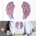 2pcs for Clothes Jeans Angel Wings Iron On Appliques Patch DIY Craft Sequins