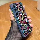 Heart Phone Case For Samsung S24 Ultra S24 FE S23 S22 A55 A15 MagSafe Case Cover