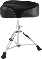 Drum Throne Seat Drum Chair Padded Seat Drum Stool Drum Seat Stool for Performers, Black