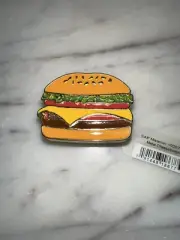 metal cheeseburger • authentic jibbitz • crocs shoe charms
