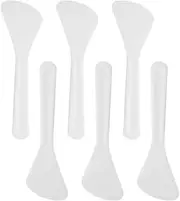Cosmetic Spatulas Scoop Mini Face Cream Makeup Mixed Applicator Sticks Beauty Tool 100PCS Cosmetic Makeup Spatula Facial Cream Spatula Plastic Makeup Spatula Face Scraper