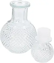 Cabilock 250ml Glass Decanter Whiskey Decanter Stopper Airtight Liquor Dispenser Bottle for Bar Home
