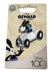 Disney 100 Years of Wonder 100th Anniversary Oswald Lucky Rabbit in CAR Pin