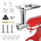 Meat Food Grinder Attachment Compatible with KitchenAid Stand Mixers, Food Gr...