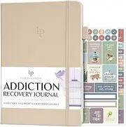 Legend Addiction Recovery Journal – Guided Daily Self-Help Workbook for Women & Men – Best Sobriety Gifts, Works with 12 Steps & AA (Seashell)