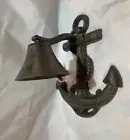 Cast Iron Antique Style Garden Anchor Bell Nautical Décor 04002