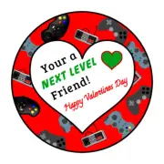 kids class Video game, gamer Valentines day Stickers, labels, tags