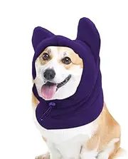 Dog Snow Hat, Winter Dog Hat, Winter Pet Hats Thick and Comfortable | Hoodie with Ears for Cold Season, Neck Warmer with Scarf