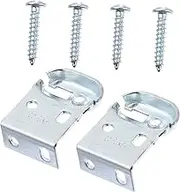 iplusmile 1 Pair Heavy Duty Curtain Track Mount Brackets Curtain Fitting Accessories for Roller Blinds Easy Installation for Home and Office Use