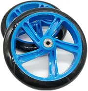 PRATYAHARA 2 Pieces Scooter Wheel 200 mm PU Material Wheel Thickness 30 mm ABEC-7 Bearing Scooter Accessories,Blue