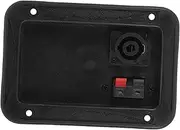 HEATSHAKING Stereo Speaker Connector Parts Black Stage Use Wiring Board Sound System Terminal Board Replacement Wiring Board Black