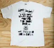 STUSSY SHIRT Mens XL Struggle Inc World Tour Tee Brand New White
