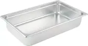 Anti-Jamming Steam Pan, Full-Size X 4-Inch,Stainless Steel,Medium