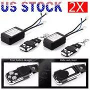 2X Wireless Remote Control ON/Off Switch Strobe For LED Work Light Bar Off-Road