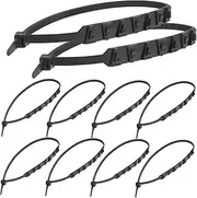 LALADEFIEE 10pcs Motorcycle Tire Chains for Snow Durable Skid Cables for Electric Bikes Scooters Enhanced Grip Stability Winter Conditions Fit for Two Wheeled Three Wheeled Vehicles