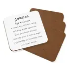 Gammon Definition Brexit Coaster Drinks Mat Set Of 4 Funny Britain Europe EU