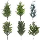 Plastic Artificial Pine Branch Green Lifelike Greeney Plant Gift