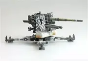 Panzerstahl German 88cm flak antiaircraft gun Leningrad 1942 1/72 DIECAST MODEL