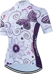 [TELEYI] Women's Cycling Jersey Short Sleeve Bike Jacket Biking Shirt Quick Dry Breathable Mountain Bicycle Clothing
