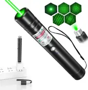 Rechargeable Green Flashlight with Long Range for TV, LED, LCD Screen Presentati