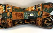 3 Sided Dog Bone Shaped Neck Pillow, Lower Back Support LG Moose Lake Cabin