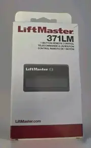 LiftMaster 371LM Garage Door Opener Remote - 1 Button Remote Control- Black