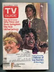 MAG: TV Guide 2/23/85 - NY Metro Ed. - Michael Jackson - Prince - Bruce Sprin...