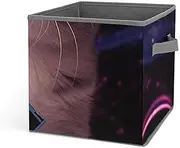 [HEBVNJF] Foldable Storage Bins Collapsible Cube Bins Closet Space Laser Cat Novelty Cute Funny Storage Bins with Reinforced Handle for Clothing Blanket Toy