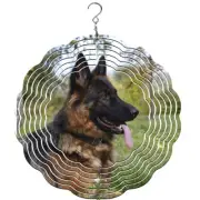 German Sheperd Wind Spinner, yard decoration, dog wind spinner