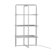 Electric Heated Towel Rail Rack 30 Bars Foldable Clothes Dry Warmer