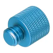Mic Stand Adapter 1/4 Female to 3/8 Male Camera Screw Thread Adapter Blue