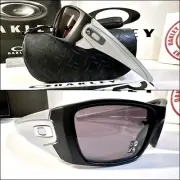 Custom Oakley Fuel Cell ~ Matte w X-Silver Stems • Black Iridium • Carry Case +