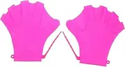 KOMBIUDA 1 Pair Child Adult Swimming Gloves Webbed Paddles for Swim Training Silicone Hand Covers for Swimming Pool