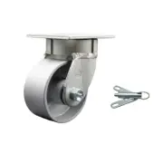 4 Inch KP Semi Steel Cast Iron Swivel Caster with Bronze Bearing and Swivel Lock