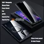 360 Magnetic Case for Oppo Find X5 Pro X3 Pro Phone Cover Privacy Anti Peeping