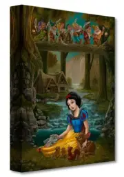 Snow White's Sanctuary 16Hx12W Jared Franco Disney Animation Treasures on Canvas