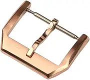 [BGBLKLGPPN] Stainless Steel Buckle 18MM Leather Strap Buckle, Silver Black Rose Gold Watch Accessory Fit For Mark Strap buckle
