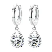 With Tears Angel's Water Encrusted Slightly Drop Earrings Earrings Jewelry