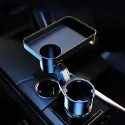 360° Adjustable Car Cup Holder Extender Multi-Function Drink Holder with Food Table Snack Base Tray CoffeeBurger Stora