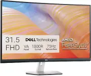 Curved Monitor 31.5"-FHD 75Hz 4Ms 1800R Display HDMI Connctivity Tilt Capability