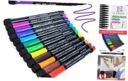 Magnetic Dry Erase Markers Fine White Board Markers Dry Erase Marker 12 Colors