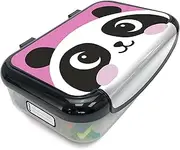 ZIPIT Large Recycled Plastic Pencil Box for Girls | Pencil Case for School | Organizer Pencil Bag | Large Capacity Pencil Pouch (Panda)