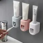 Toothpaste Dispenser Lazy Toothpaste Squeezer Wall Mount Toothbrush Holder