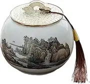 Decorative High-grade Ornaments Porcelain Jar Household Large Multifunctional Storage Jar Ceramic Loose Leaf Tea Canister Container