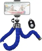 Flexible Phone Tripod Stand – Mini Phone Holder Tripod, Octopus Leg Grip Base | Adjustable Smartphone Mount, Camera Attachment with Practical Use in Vlogging, Streaming or Outdoor Filming