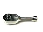 Snap On Tools NEW FK80 3/8" Drive STUBBY Chrome Fixed Head Ratchet USA